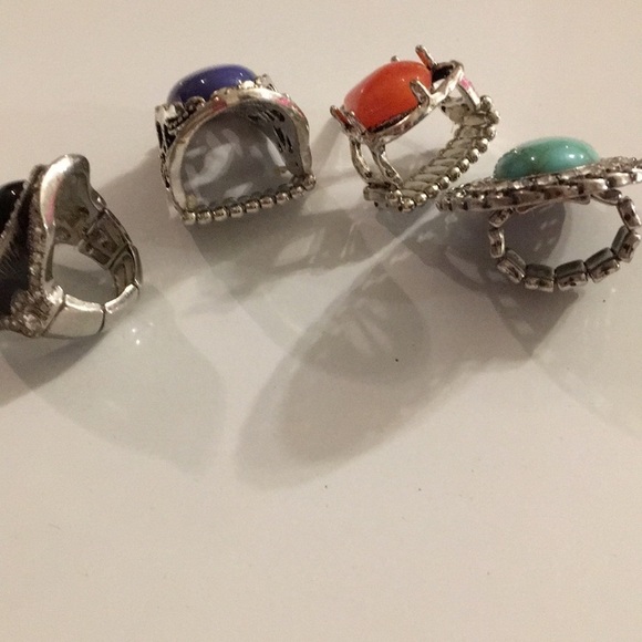 Vintage-Inspired Multi-Stone Ring Collection - Picture 3 of 4
